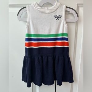 Janie and Jack Sleeveless Tennis Sweater Dress (Size 12-18 Months)